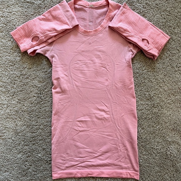 Pink Lululemon Active Long Sleeve - Picture 1 of 6